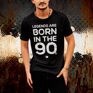 T-Spoon – T-shirt, black, Legends are born in the 90s