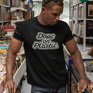 Dope on Plastic – T-shirt with logo, white print
