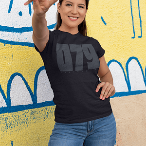 079 – T-shirt, female – soft white print