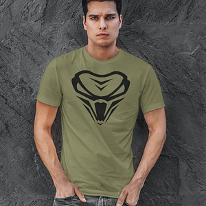 The Viper – T-shirt with logo – ARMYGREEN
