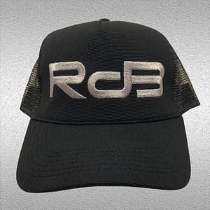 RDB – Snapback Trucker CAP BLACK – embroidered with logo in grey