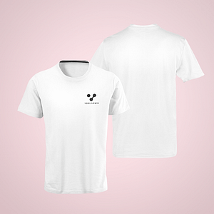 YOEL LEWIS – T-shirt with black logo on the front (click for more colours)