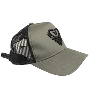The Viper – CAP 2 color – Black on armygreen 3D embroidered