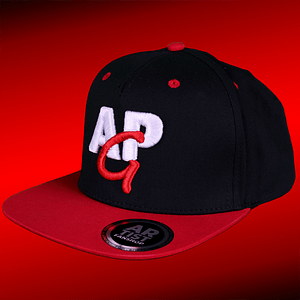 APG – snapback cap black/red – 3D logo embroided in red and white