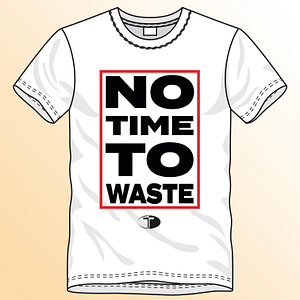 T-Spoon – T-shirt, white, No time to waste