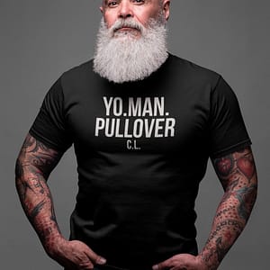 REMEMBER – T-shirt YO MAN PULLOVER, white print
