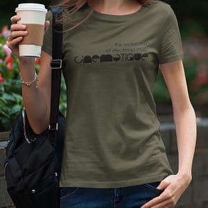 CINEMATIQUE – T-shirt female, logo in black, available in different colors