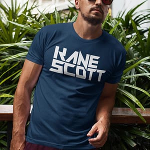 KANE SCOTT – T-shirt with text logo, white print