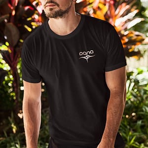 DANA – T-shirt with logo, rosegold print