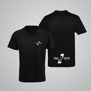 PRO B TECH – black T-shirt, with logo on both sides