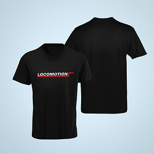 LOCOMOTION – T-shirt met 80s/90s logo / DIV. KLEUREN