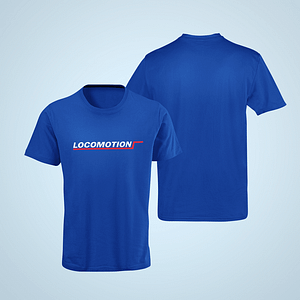 LOCOMOTION – T-shirt met 80s/90s logo / DIV. KLEUREN
