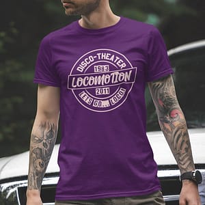 LOCOMOTION – T-shirt 1983 2011 / DIV. KLEUREN / roze opdruk