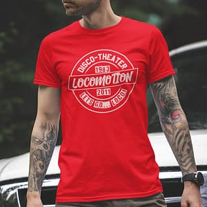 LOCOMOTION – T-shirt 1983 2011 / DIV. KLEUREN / roze opdruk