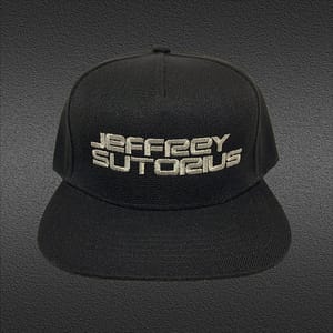 JEFFREY SUTORIUS – Snapback CAP – embroidered with logo in Metallic Silver