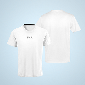 RANK1 – Retro white T-shirt