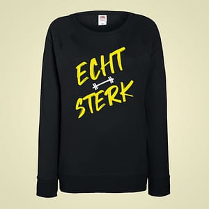 ECHT STERK – Sweater Echt Sterk handgeschreven – dames