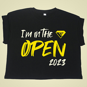 ECHT STERK – Crop Tee I’m in the open 2023 – dames