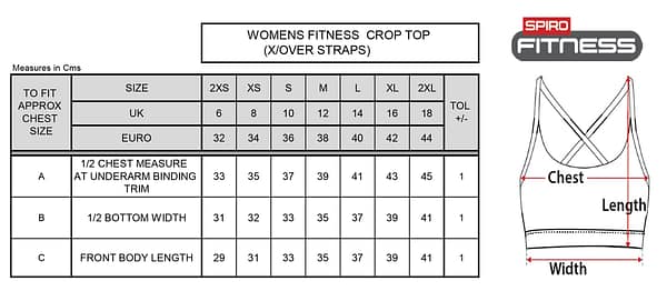 sizespecs Fitness Women's Crop Top
