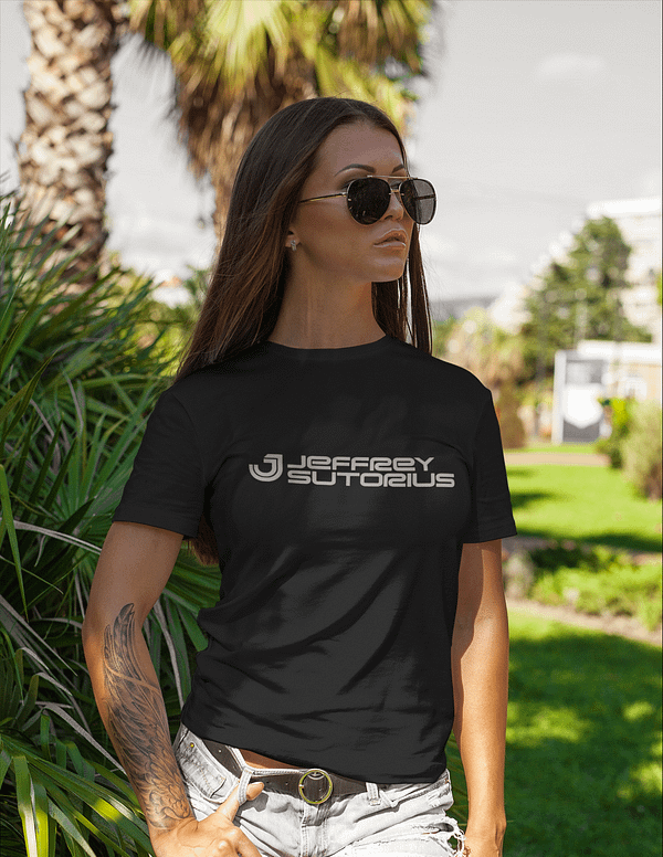 T-shirt women Jeffrey Sutorius silver print