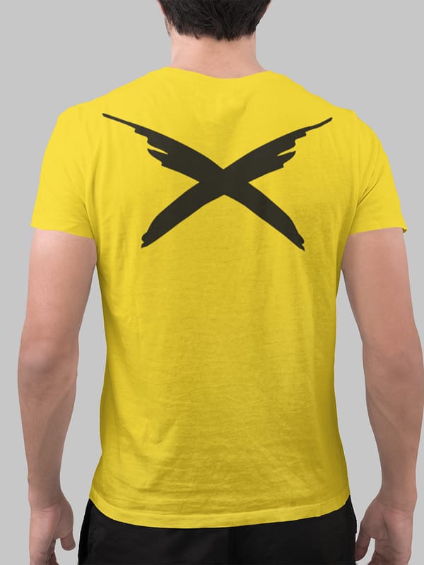 RAYVOLT t-shirt yellow backside
