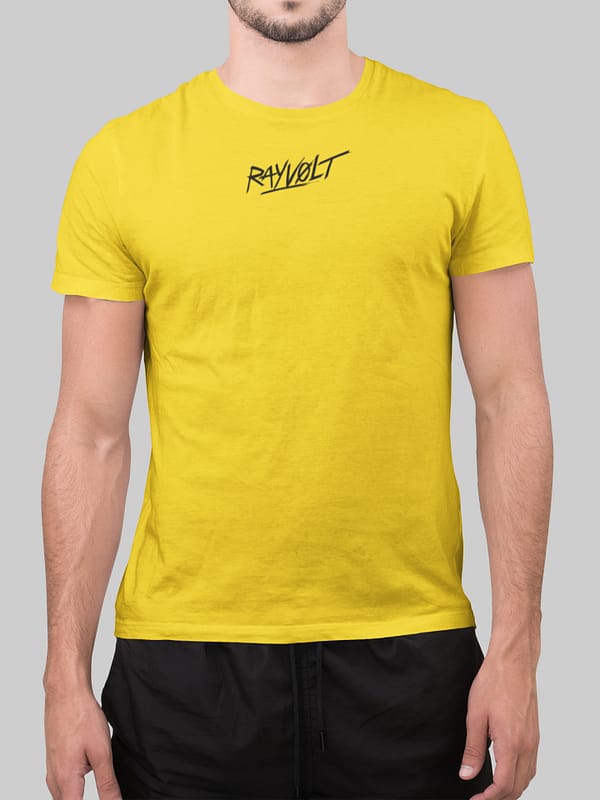 RAYVOLT t-shirt yellow frontside