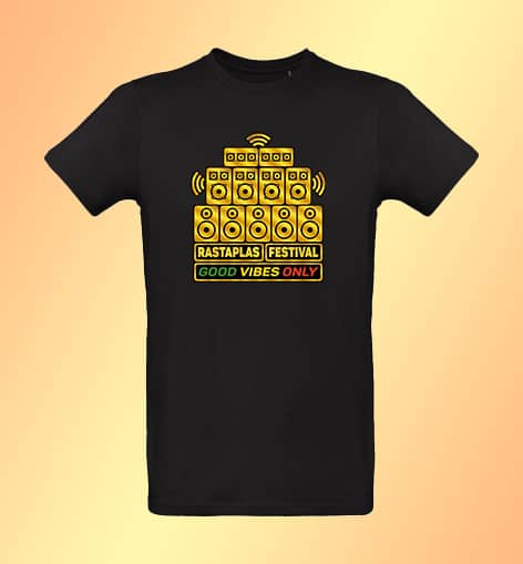 02342 RASTAPLAS SOUNDSYSTEM t-shirt BLACK