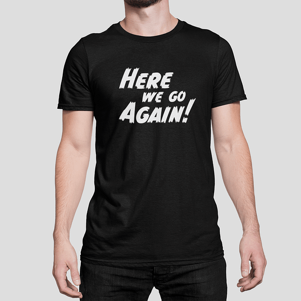 ANTI-VIRUS - T-shirt black, Here we go again