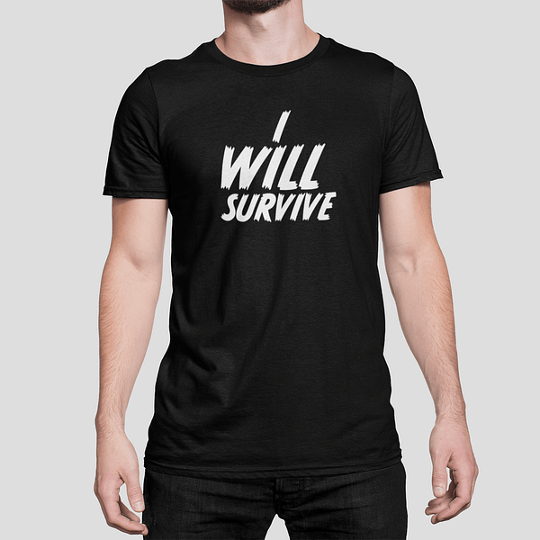 ANTI-VIRUS - T-shirt black, I will survive