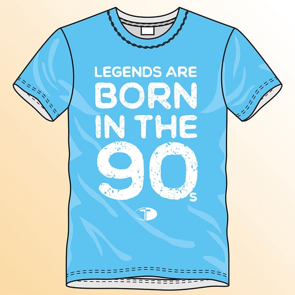 T-Spoon - T-shirt, skyblue, Legends are born in the 90s - Image 2