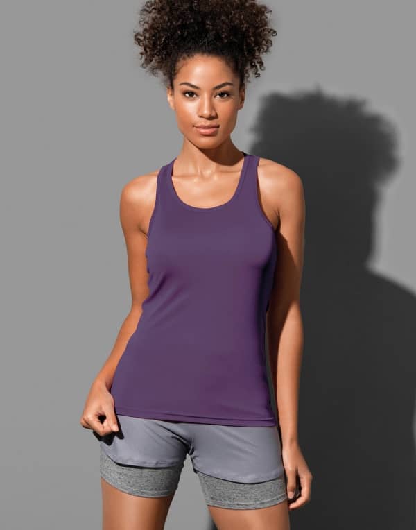 ECHT STERK - Sports Top met logo in geel volvlak - dames - Image 2