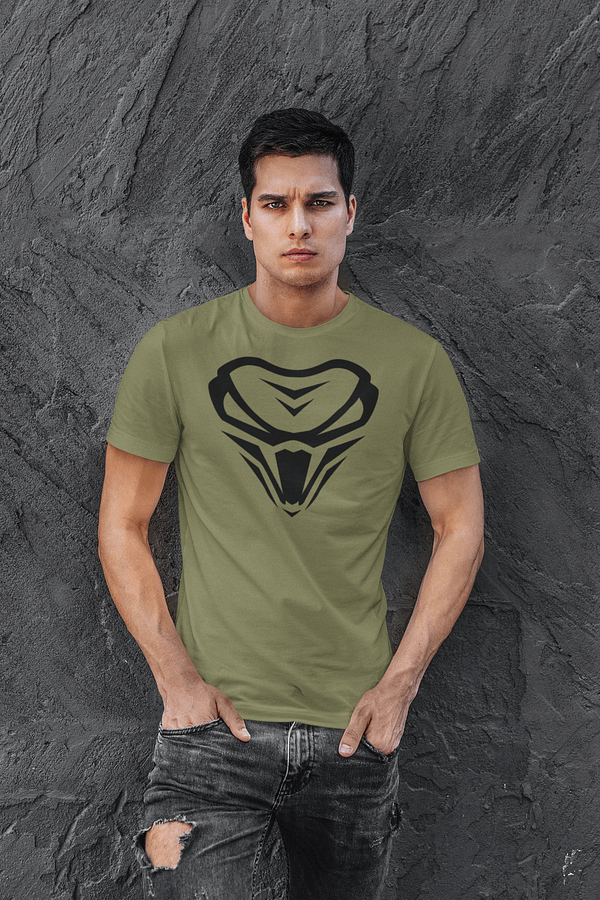 The Viper - T-shirt with logo - ARMYGREEN