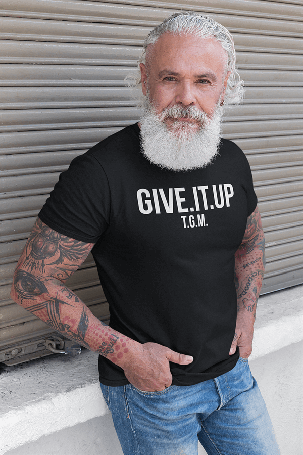 REMEMBER - T-shirt GIVE IT UP, white print