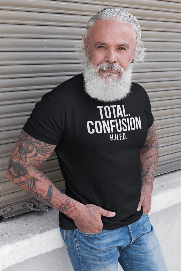 REMEMBER - T-shirt TOTAL CONFUSION, white print