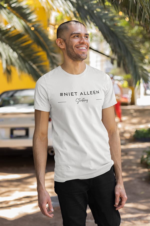 t-shirt stichting niet alleen